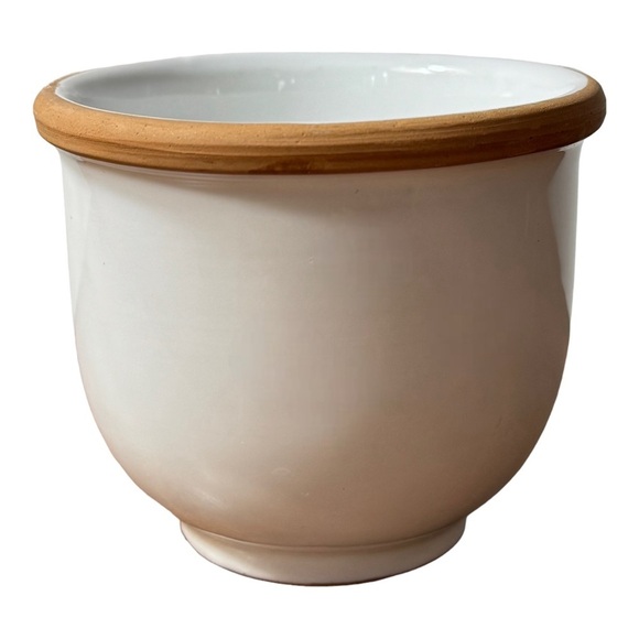 Terracotta Rim Stoneware Pot - Picture 3 of 12